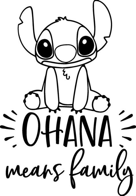 ohana stitch coloring pages