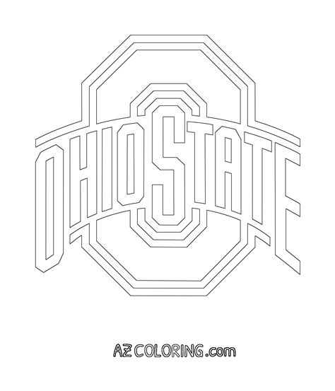 ohio state football coloring pages