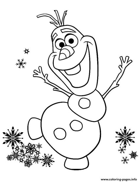 olaf christmas coloring pages