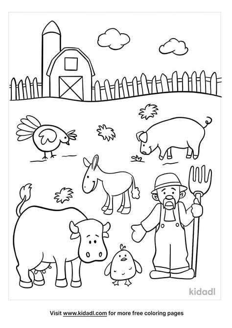 old macdonald coloring pages