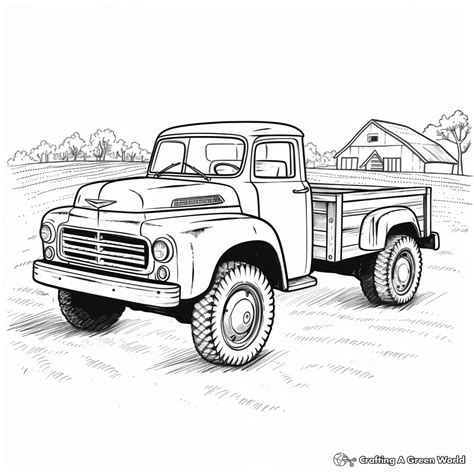 old truck coloring pages