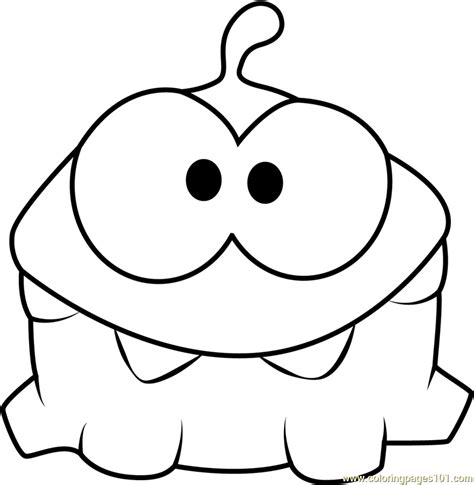omnom coloring pages