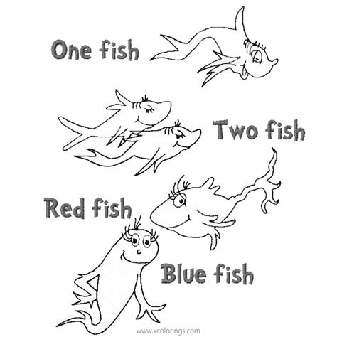 one fish two fish coloring pages printable