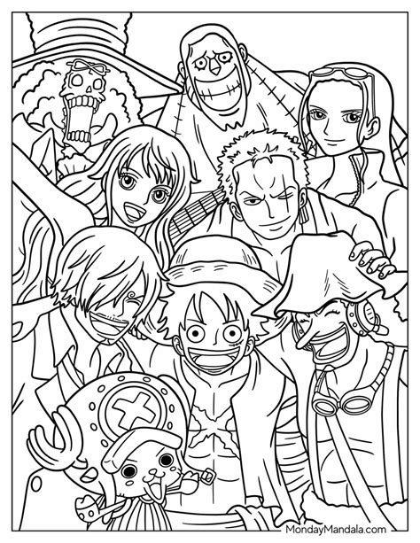 one piece coloring pictures