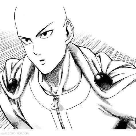 one punch man coloring pages