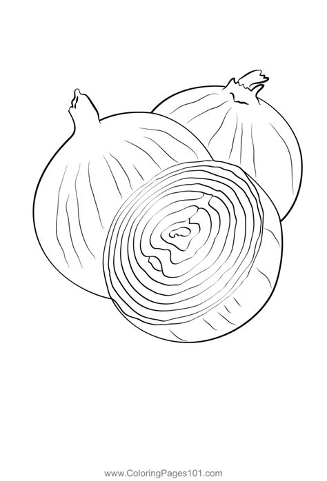 onion coloring pages