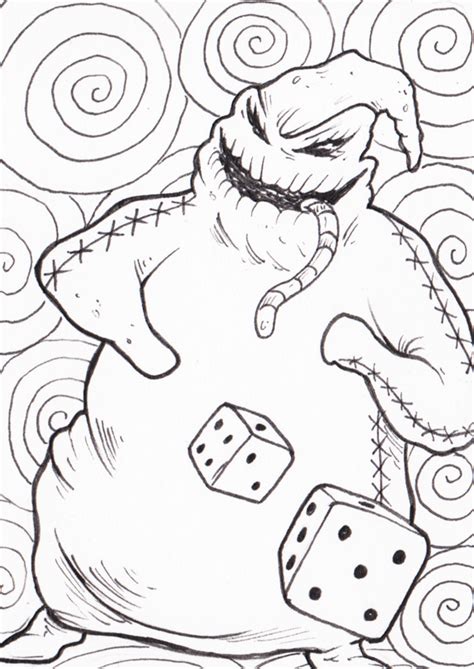 oogie boogie coloring pages