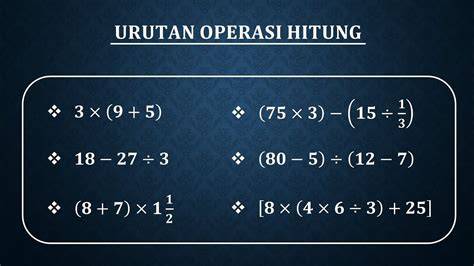 Operasi Matematika