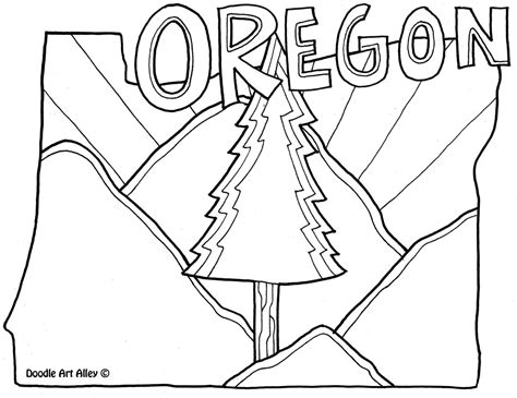 oregon coloring pages