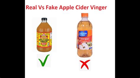 original bragg apple cider vinegar vs fake