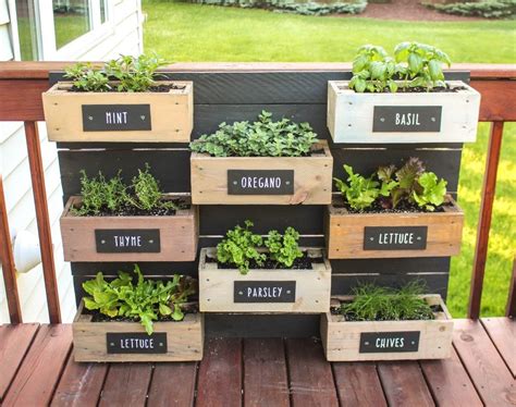 outdoor herb planter box