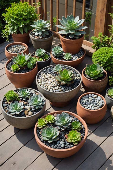 outdoor succulent container garden