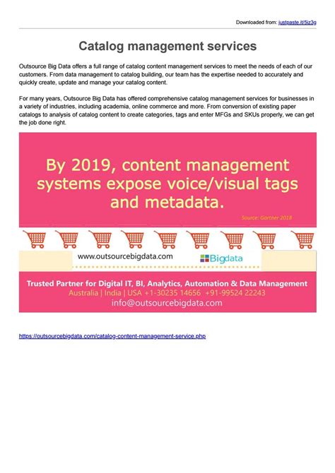 Outsource Catalog Management Services