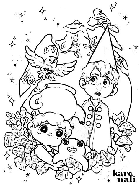 over the garden wall coloring pages