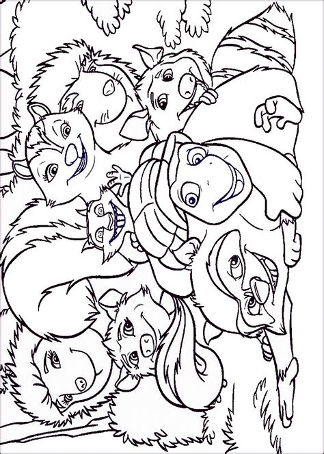 over the hedge coloring pages