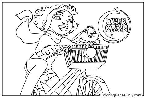 over the moon coloring pages