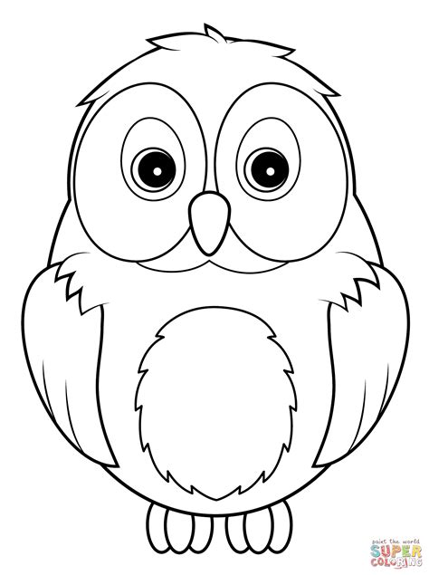 owl coloring page