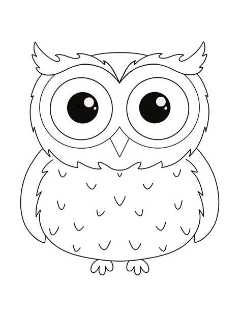 owl colouring images