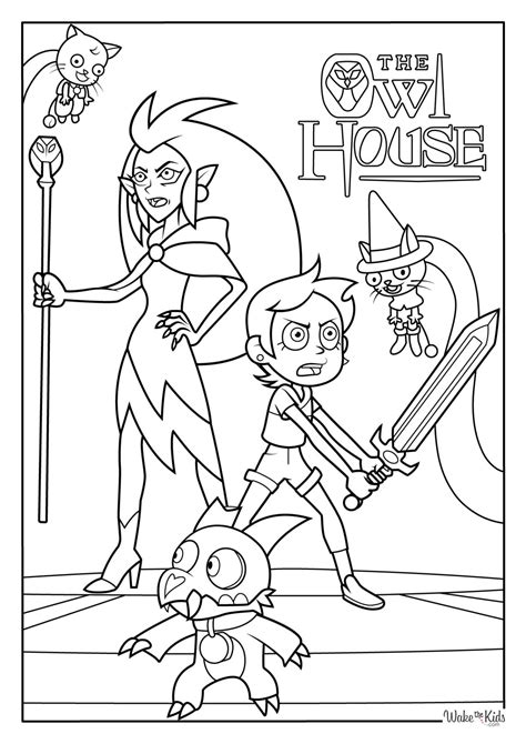 owl house coloring pages