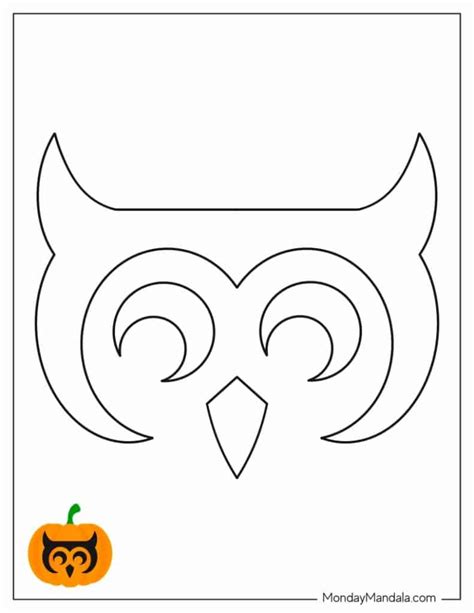 Owl Template For Pumpkin