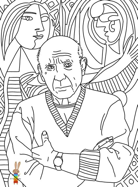 pablo picasso coloring pages