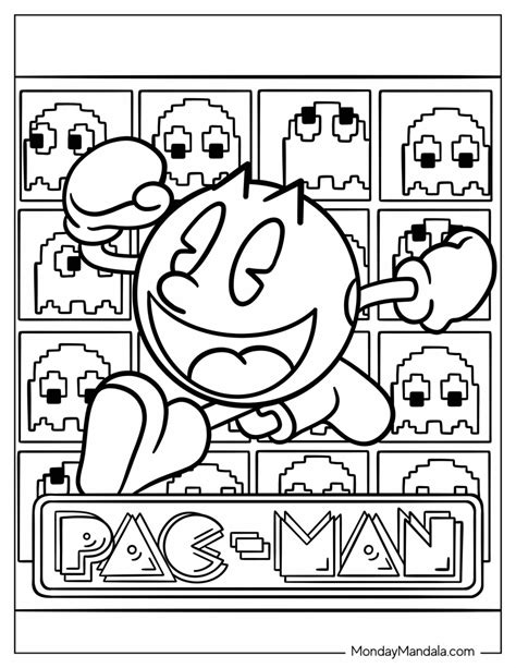 pacman coloring pages