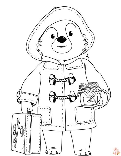 paddington bear coloring pages