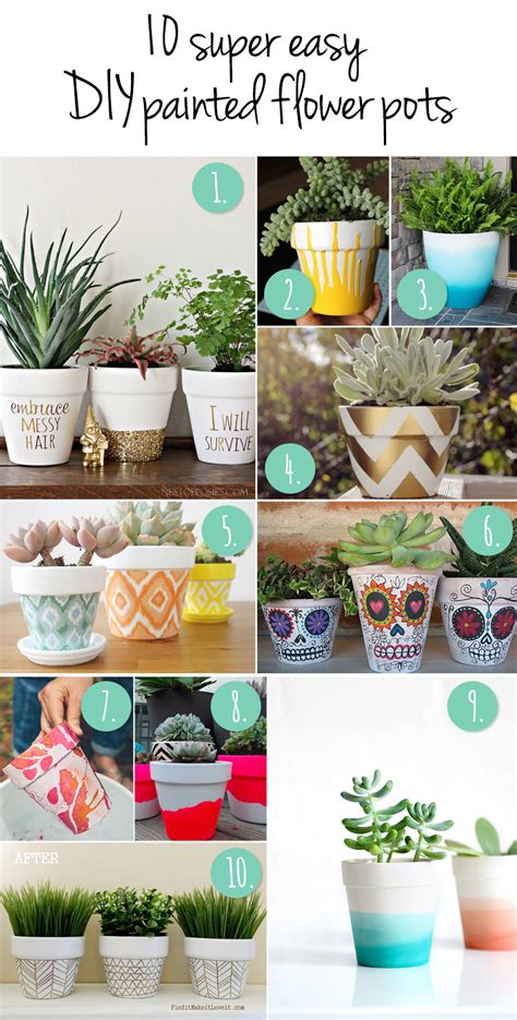 painted plant pot ideas