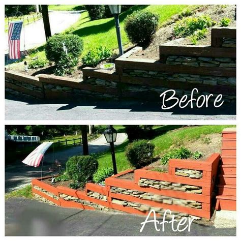 painted railroad ties
