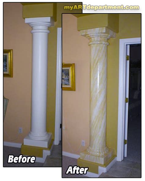 Sanding and Painting the Pillar