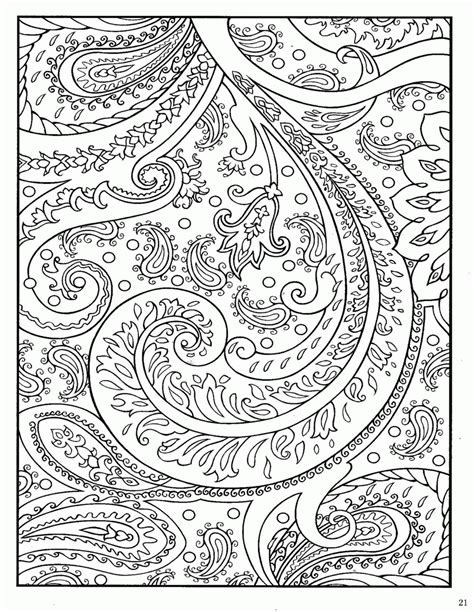 paisley coloring pages for adults