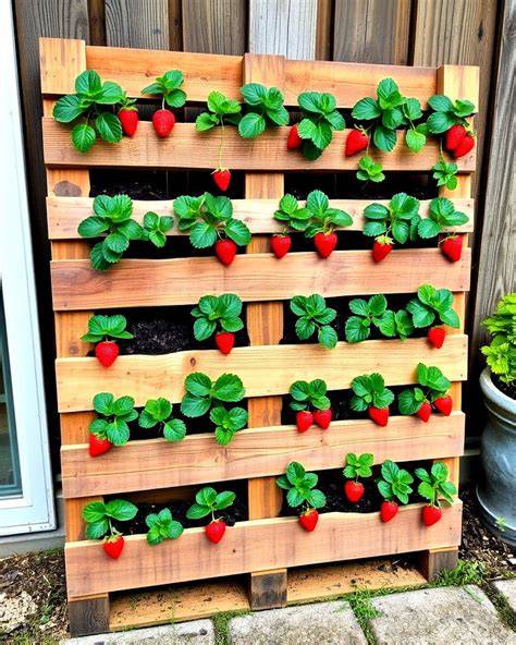 pallet strawberry planter vertical