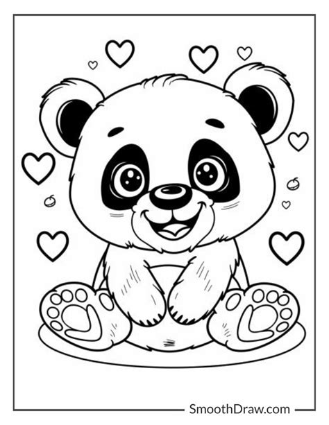 panda bear coloring pages
