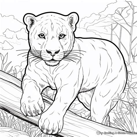 panther coloring page