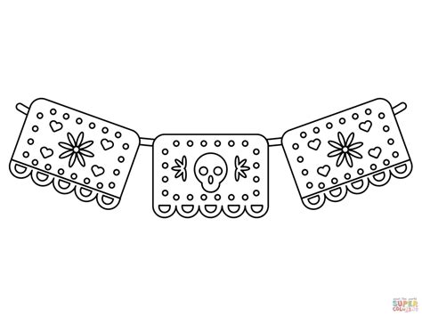 papel picado coloring pages