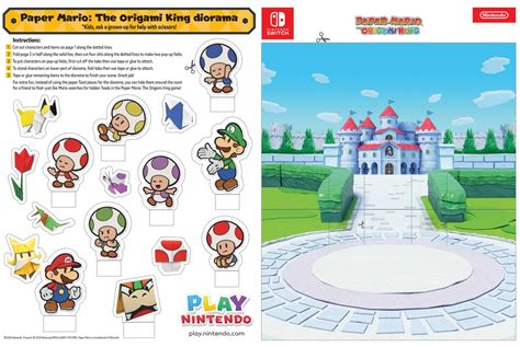 paper mario origami king coloring pages