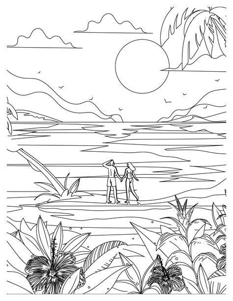 paradise coloring pages