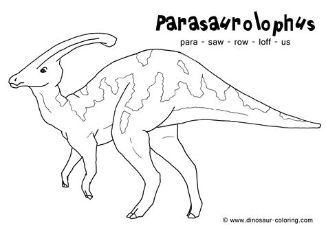 parasaurolophus coloring pages