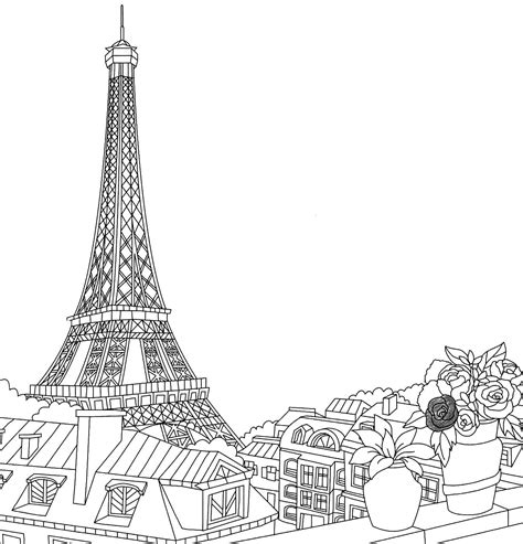 paris coloring pages