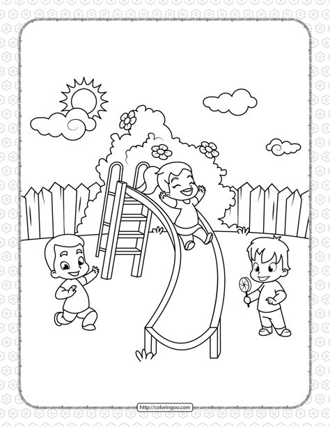 park coloring pages