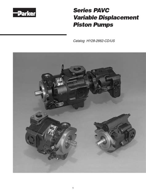Parker Piston Pump Catalogue