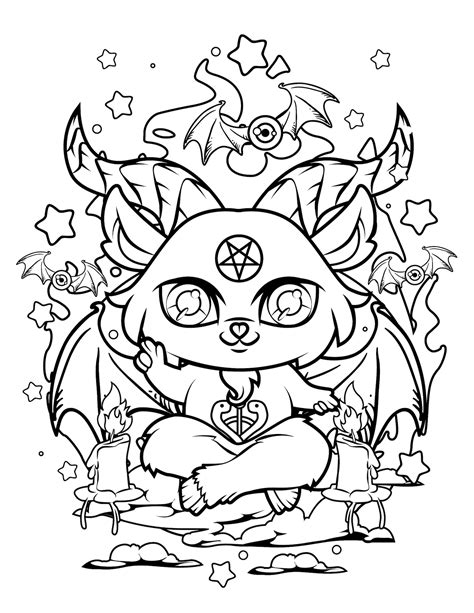 pastel goth colouring book
