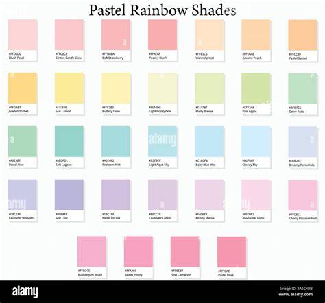 pastel rainbow hex codes