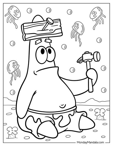 patrick coloring page