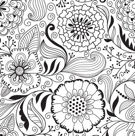 pattern colouring pages