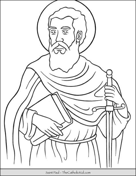 paul coloring pages