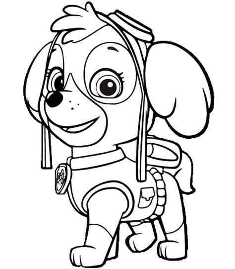 paw patrol coloring page free
