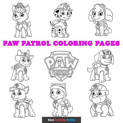 paw patrol coloring sheets