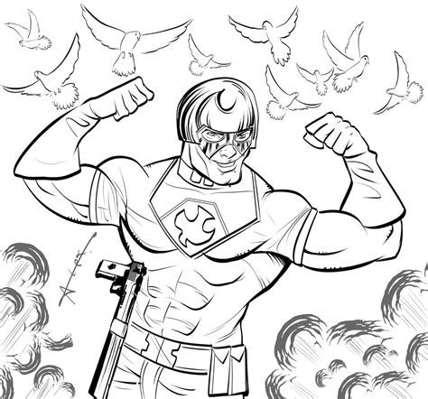 peacemaker coloring pages