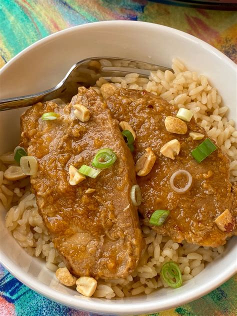 peanut butter pork chops